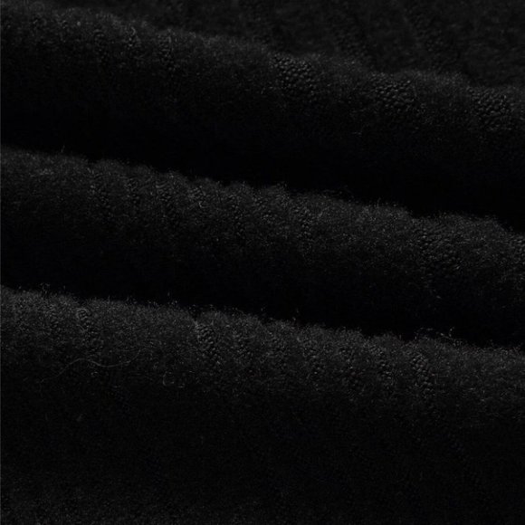 Black Mens Knit Sweater - Picture 4 of 4